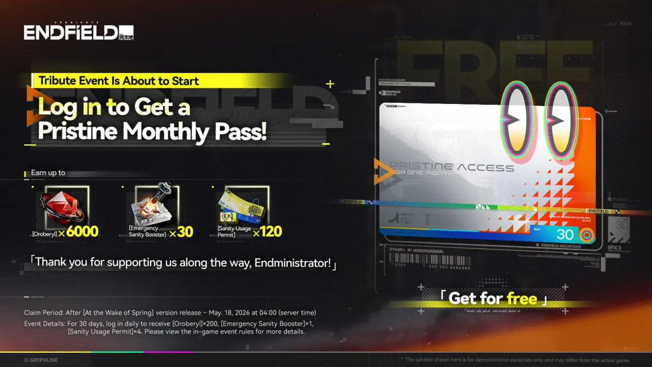 Pristine Monthly Pass Tribute
